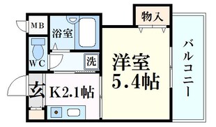 芦屋川駅 徒歩1分 3階の物件間取画像